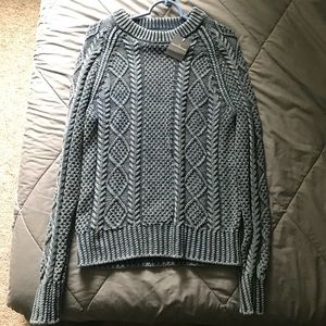 L.L Bean Nautical Cable Knit Sweater